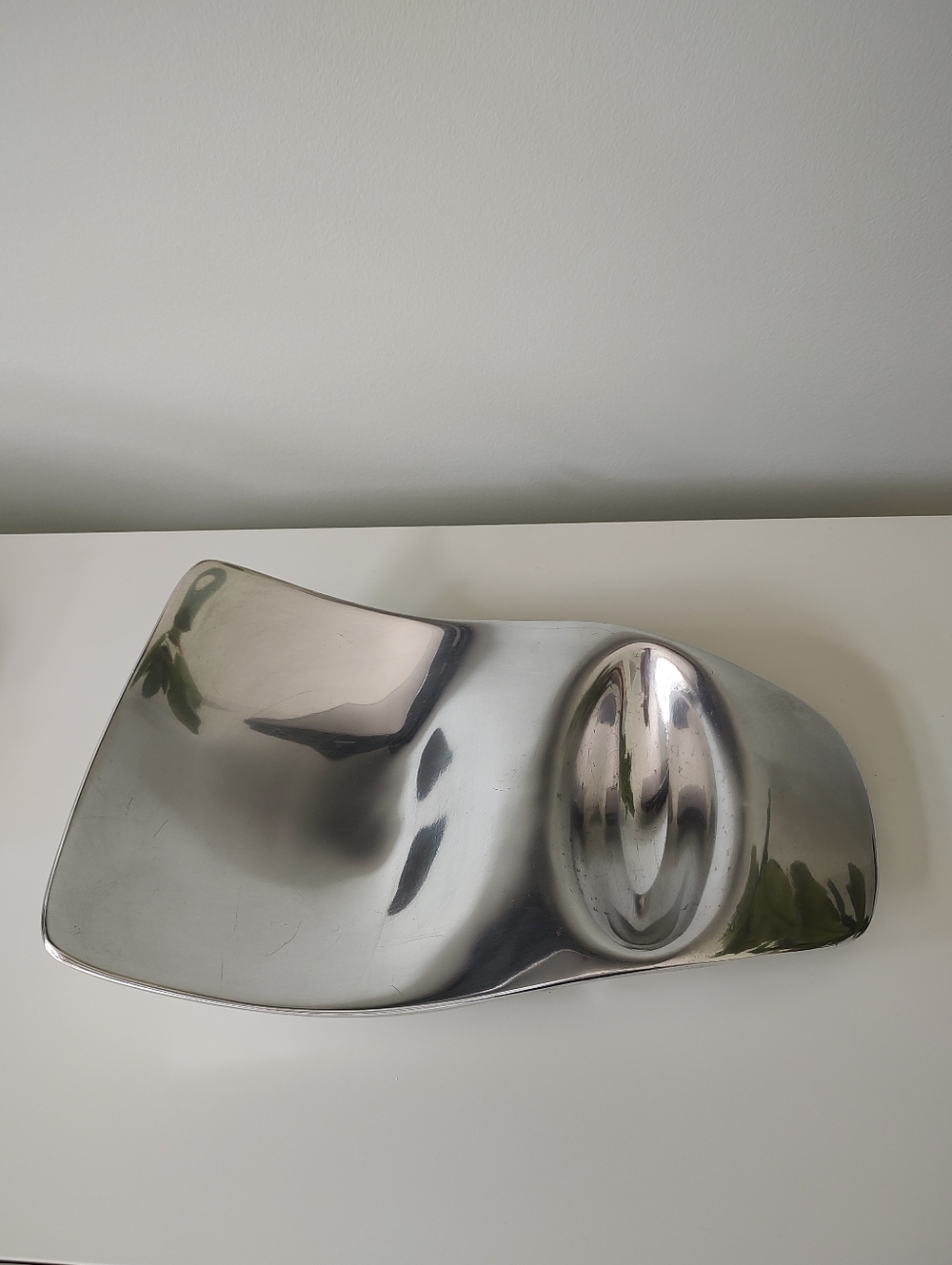 Nambe Neil Cohen Wave Chip And Dip Bowl 734 2003